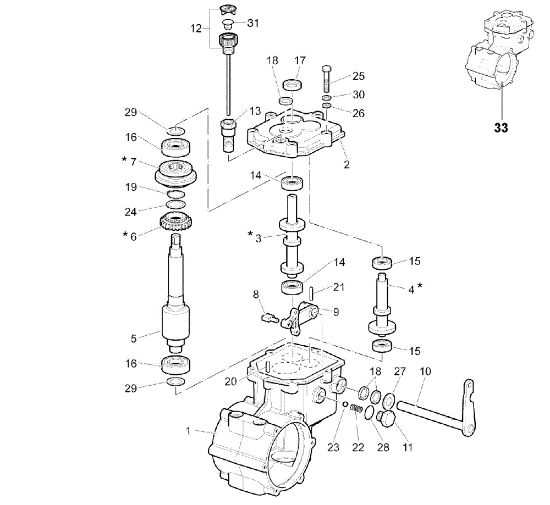 Engranajes (Cambio) (1/2) NTR 270 H Minitransportador
