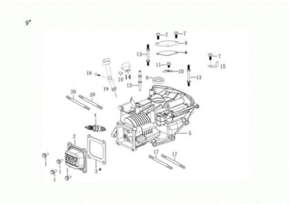 Carter motor NTR 340 K (K655 HF) Minitransportador