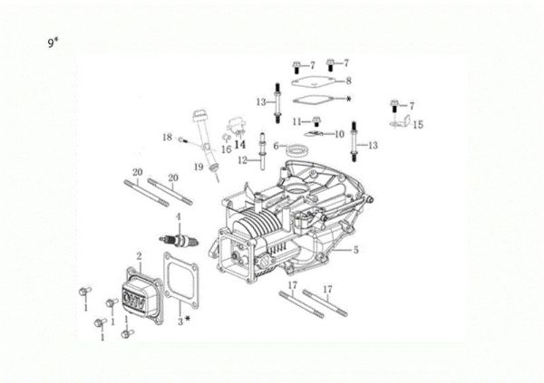 Carter motor NTR 340 K (K655 HF) Minitransportador