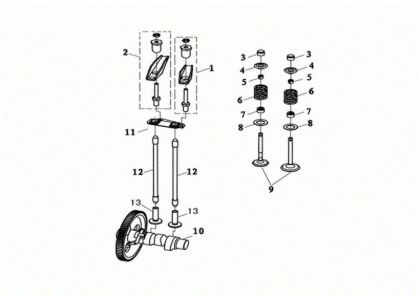 Valvulas MOTORE K7000 HDR (EURO5) Motor