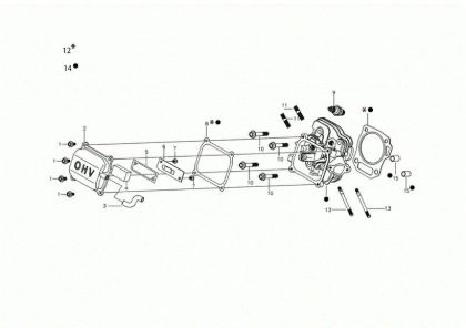 Culata MOTORE K900 HR (EURO5) Motor