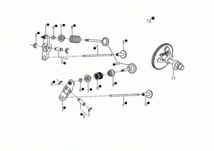 Valvula MOTORE K900 HR (EURO5) Motor