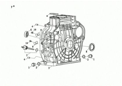 Carter motor MOTORE K7000 HDR (EURO5) Motor