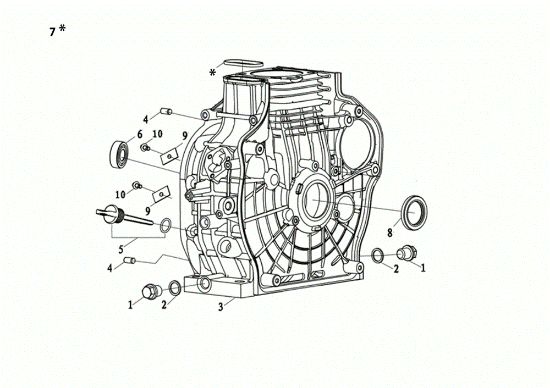 Carter motor MOTORE K7000 HDR (EURO5) Motor
