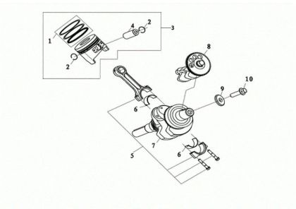 Pistón MOTORE K7000 HDR (EURO5) Motor