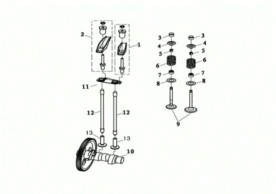 Valvulas MOTORE K7000 HDR (EURO5) Motor