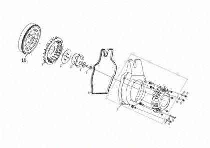 Grupo arranque MOTORE K7000 HDR (EURO5) Motor