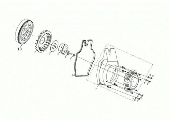 Grupo arranque MOTORE K7000 HDR (EURO5) Motor
