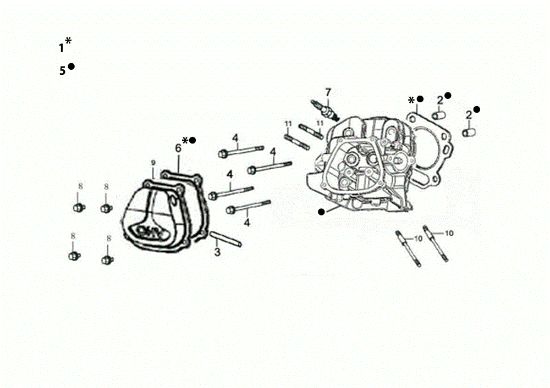 Culata MOTORE K1100 H (EURO5) Motor