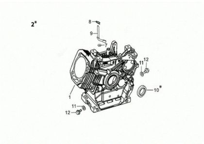 Carter motor MOTORE K1100 H (EURO5) Motor