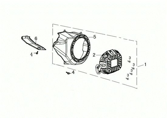Arranque completo MOTORE K1100 H (EURO5) Motor