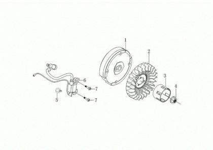 Volante y bobina digital MOTORE K1100 H (EURO5) Motor