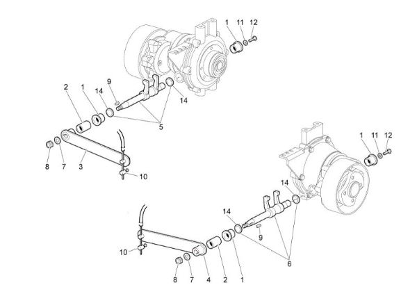 Embrague del manejo FC 150 MS Segadora