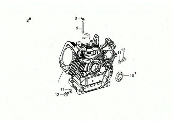 Carter motor MOTORE K1100 H (EURO5) Motor