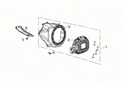Arranque completo MOTORE K1100 H (EURO5) Motor