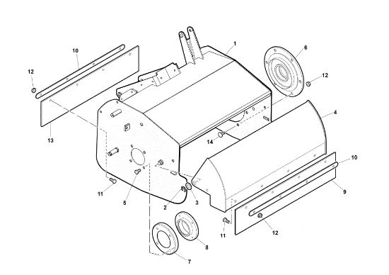 Cofre (Rotor) NTS 50 (K800H) Desbrozadoras de ruedas