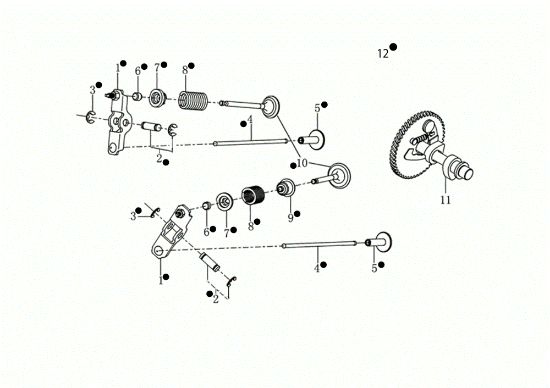 Valvula MOTORE K900 HR (EURO5) Motor