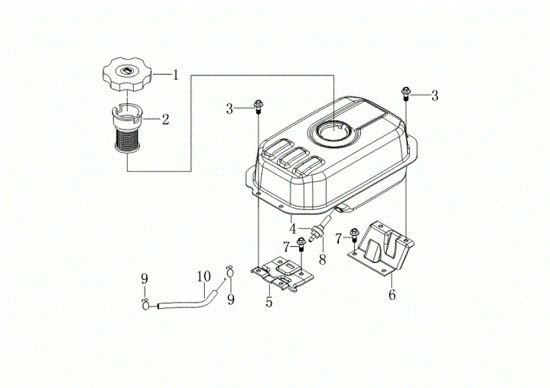 Tanque MOTORE K800 H (EURO 5) Motor K800H(EURO 5)