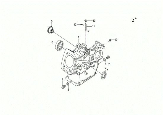 Carter motor MOTORE K800 H (EURO 5) Motor K800H(EURO 5)