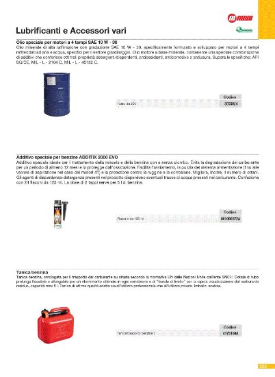 varios lubricantes y accesorios Lubrificanti e accessori vari varios lubricantes y accesorios