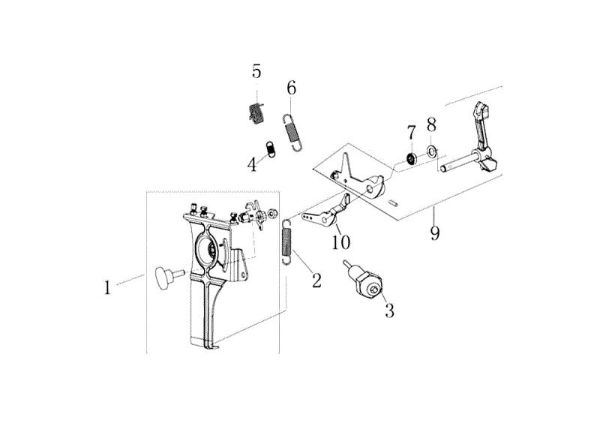 Palnca compl. MOTORE K7000 HD - conico / conical Motor