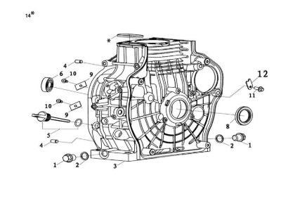 Carter motor MOTORE K9000 HD (Diesel) Motor