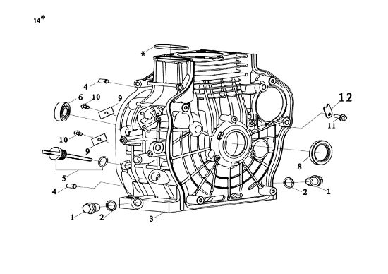 Carter motor MOTORE K9000 HD (Diesel) Motor