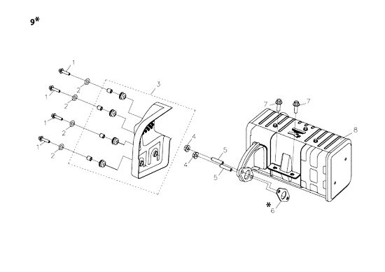 Escape MOTORE K9000 HD (Diesel) Motor