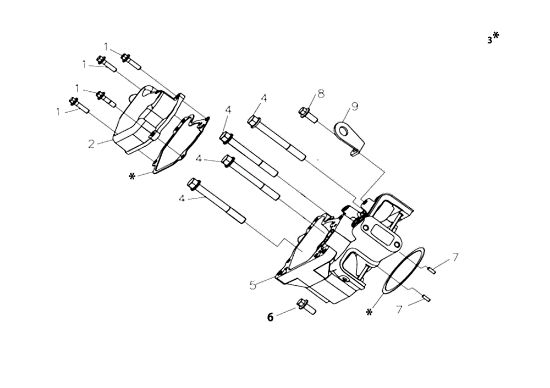 Cabeza cilindro MOTORE K9000 HD (Diesel) Motor