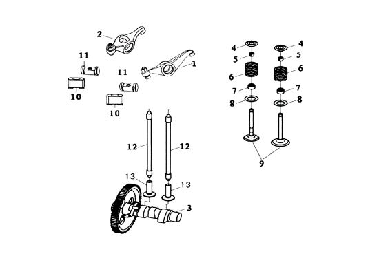 Valvulas MOTORE K9000 HD (Diesel) Motor