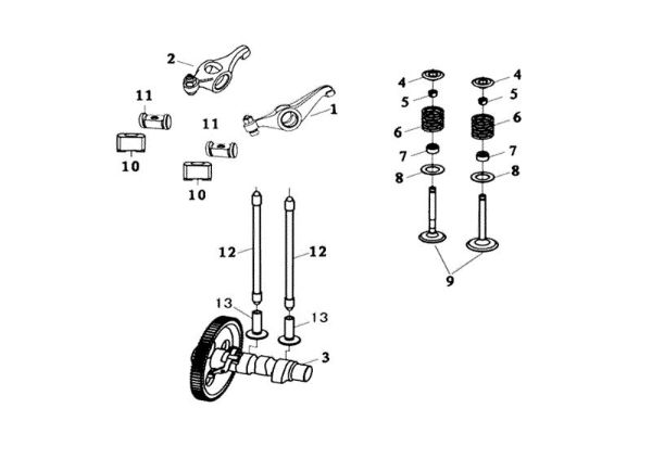 Valvulas MOTORE K9000 HD (Diesel) Motor