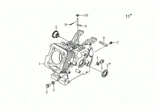 Carter motor MOTORE K900 H Motor