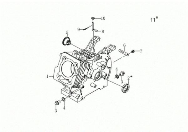Carter motor MOTORE K900 H Motor